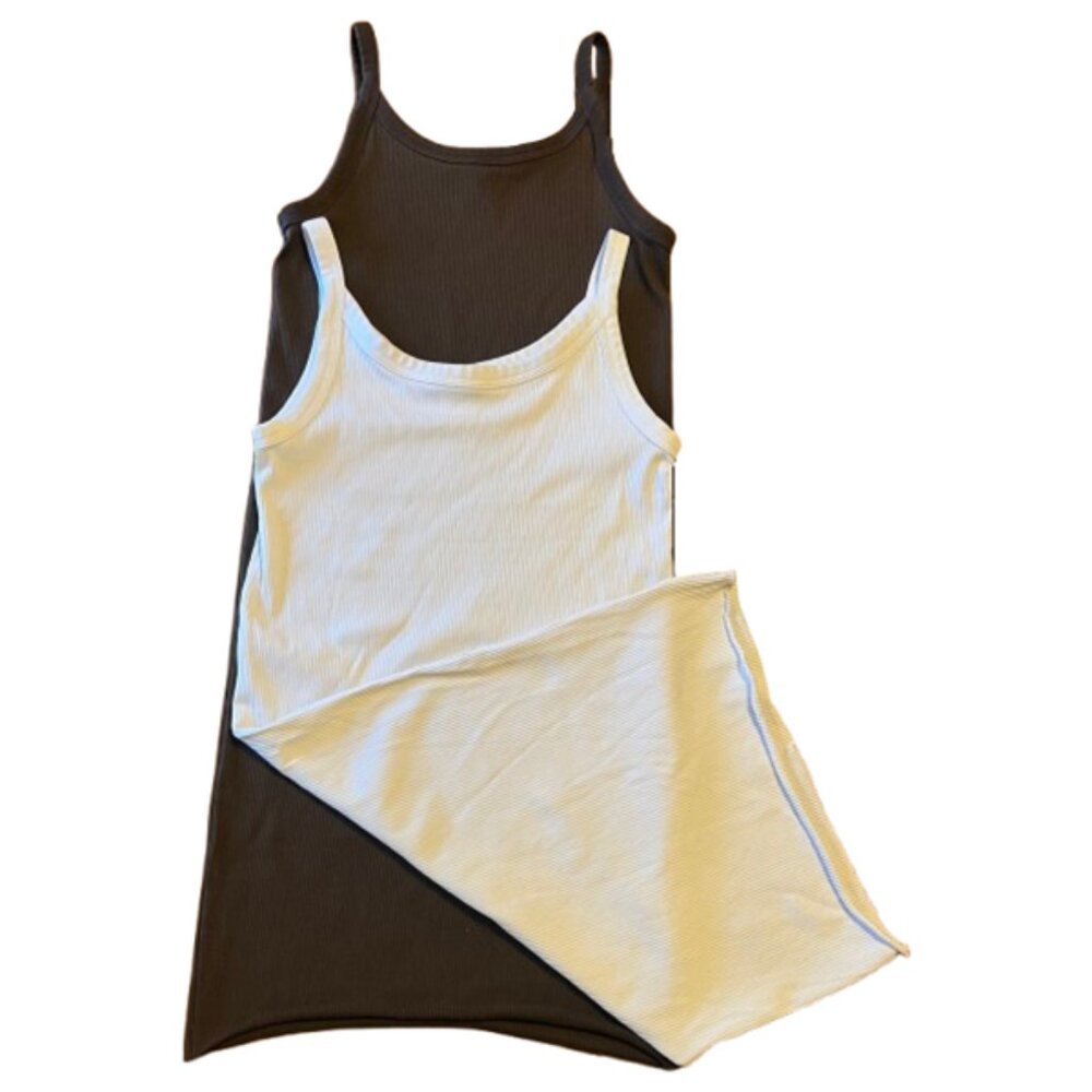 2 Long Ribbed Tank Dress Bundle - Picture 5 of 8